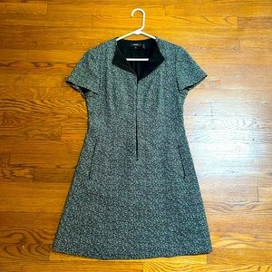 Theory Black and White dress with pockets